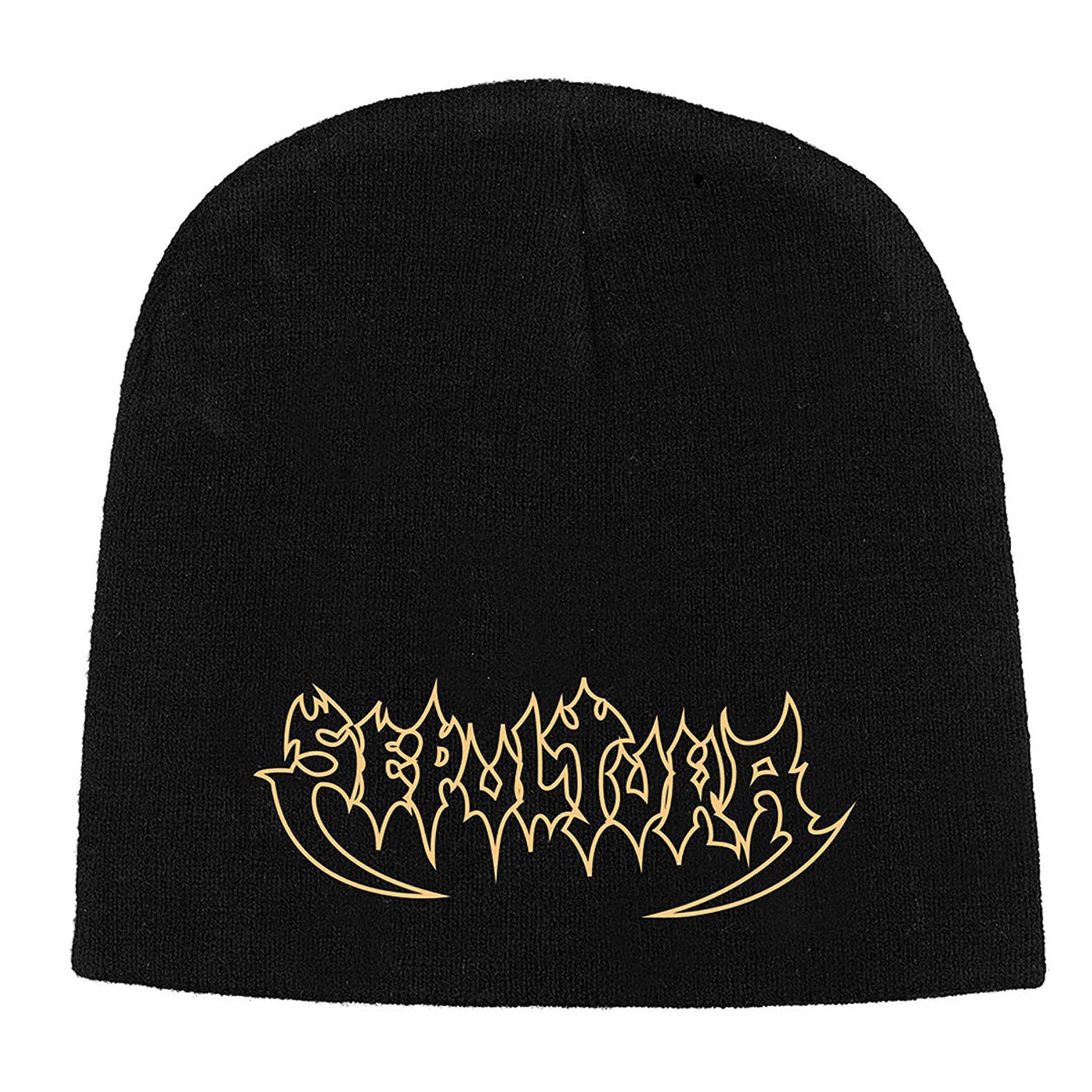 Black-Yellow - Front - Sepultura Unisex Adult Original Logo Beanie