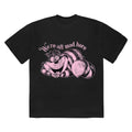 Black - Front - Alice In Wonderland Unisex Adult We´re All Mad Here T-Shirt