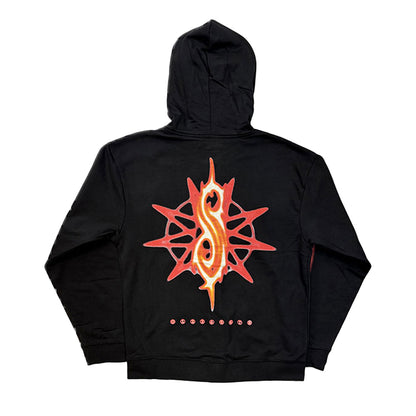 Black - Back - Slipknot Unisex Adult Full Zip Hoodie