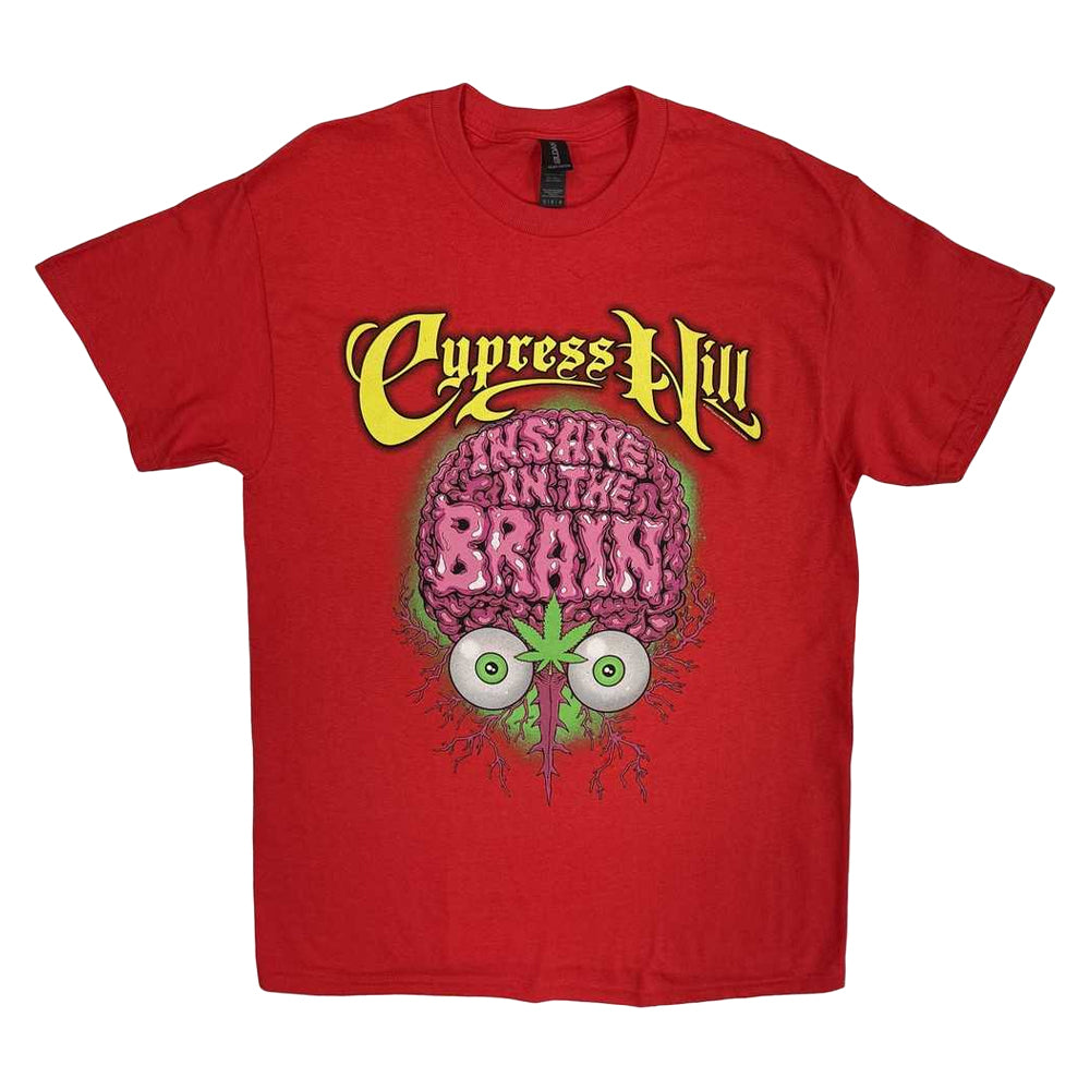 Red - Front - Cypress Hill Unisex Adult Insane In The Brain T-Shirt