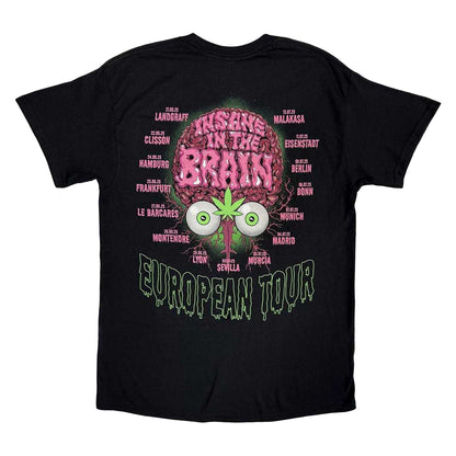 Black - Back - Cypress Hill Unisex Adult Insane In The Brain EU Tour ´25 T-Shirt