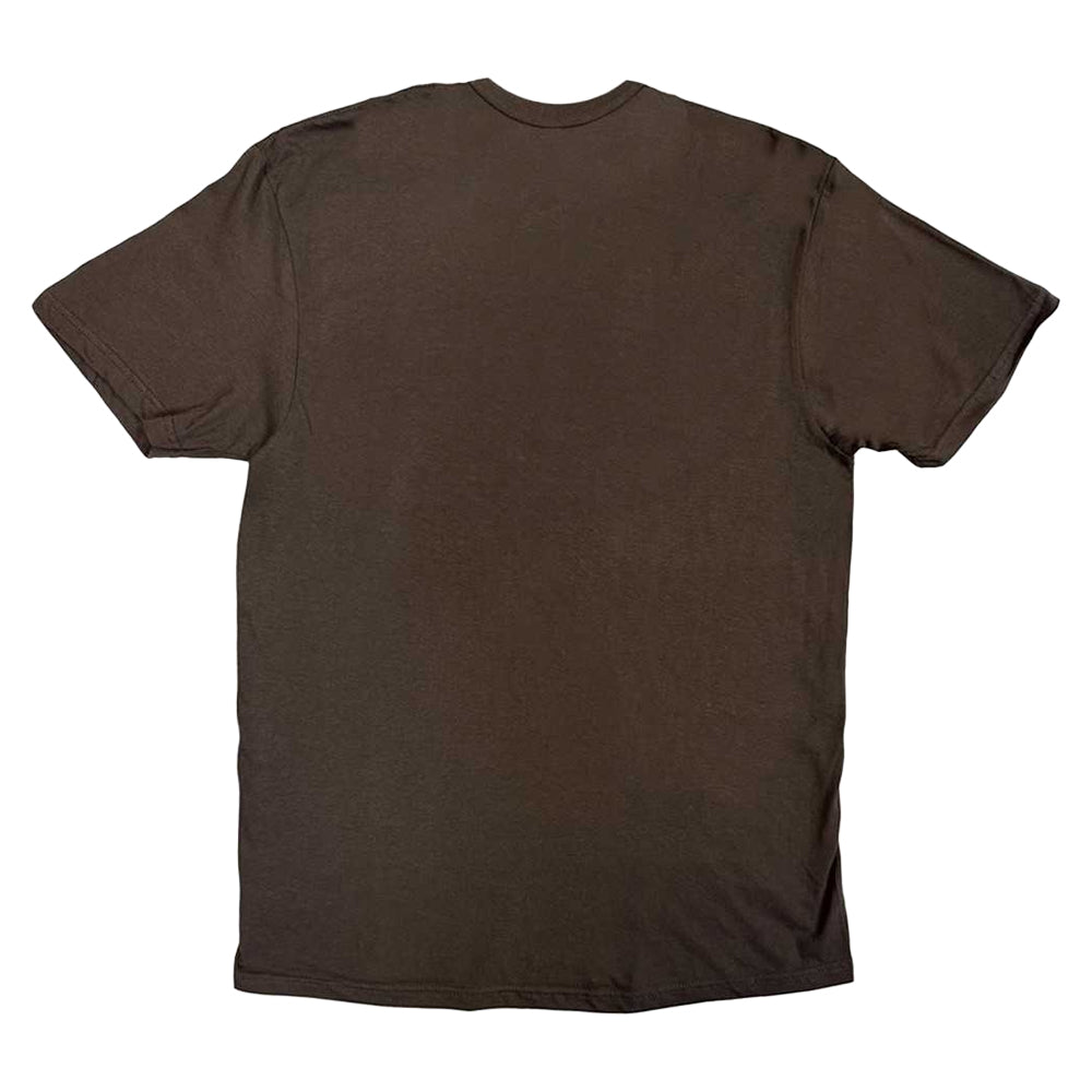 Brown - Back - Gene Unisex Adult Classic Logo T-Shirt