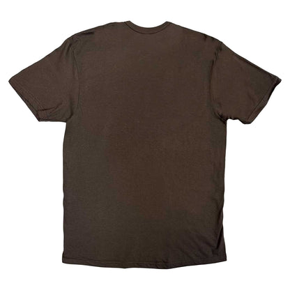 Brown - Back - Gene Unisex Adult Classic Logo T-Shirt