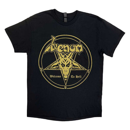 Black - Front - Venom Unisex Adult Welcome To Hell Back Print T-Shirt