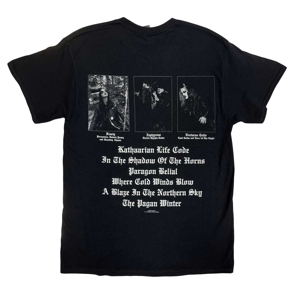 Black - Back - Darkthrone Unisex Adult A Blaze In The Northern Sky T-Shirt