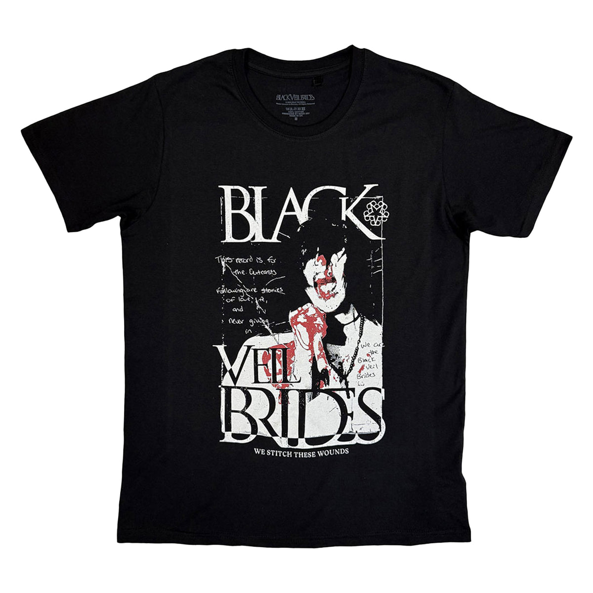 Black - Front - Black Veil Brides Unisex Adult Stitch These Wounds T-Shirt