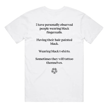 White - Back - Black Veil Brides Unisex Adult Skulls Back Print T-Shirt