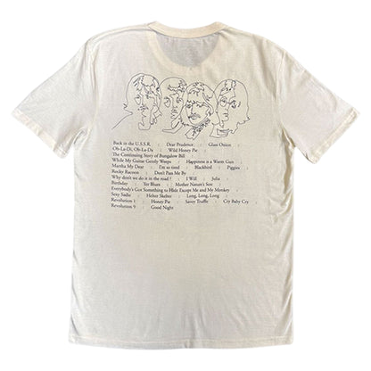 Natural - Back - The Beatles Unisex Adult Beatles On Apple Back Print T-Shirt