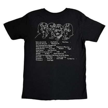 Black - Back - The Beatles Unisex Adult On Apple Back Print T-Shirt