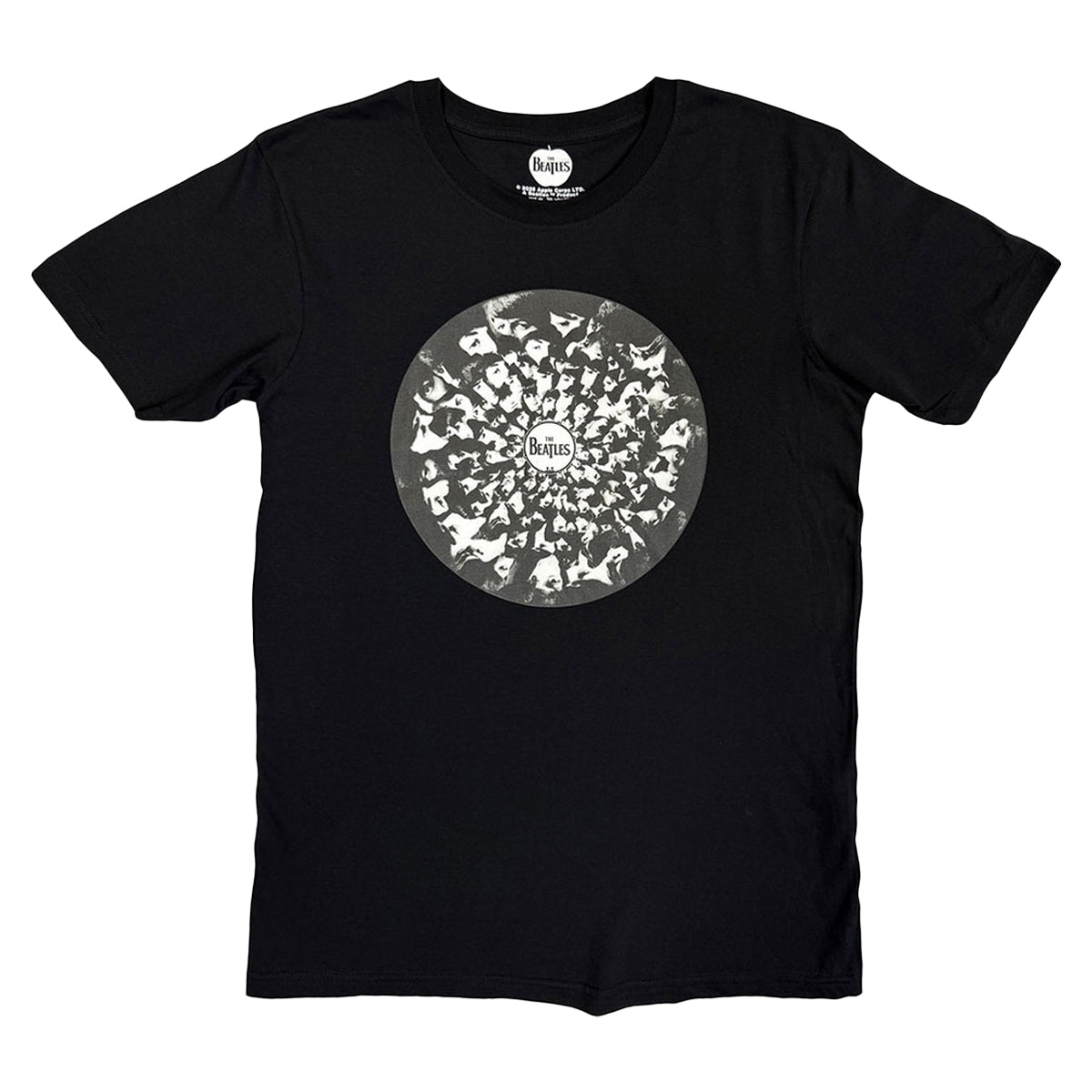 Black - Front - The Beatles Unisex Adult Revolver Faces T-Shirt