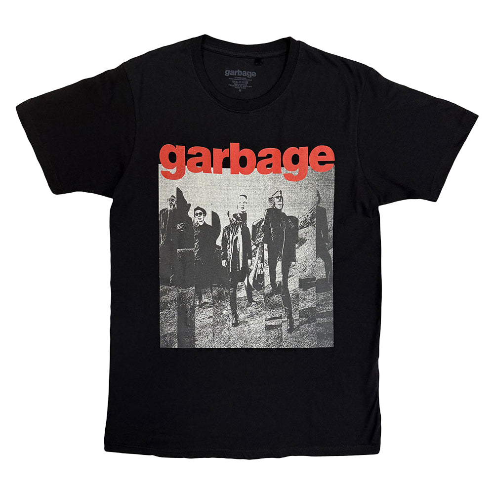Black - Front - Garbage Unisex Adult Photograph T-Shirt