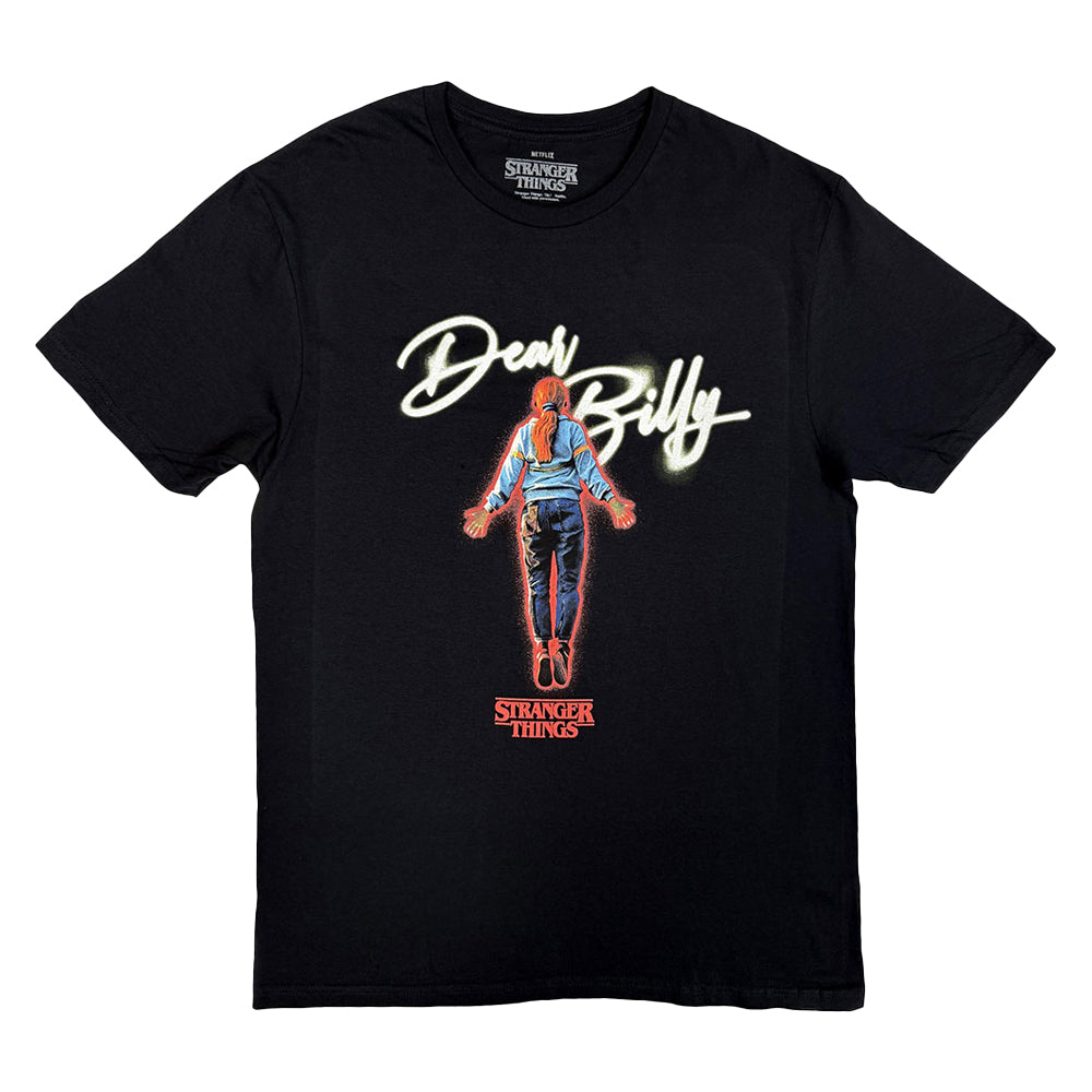 Black - Front - Stranger Things Unisex Adult Dear Billy T-Shirt