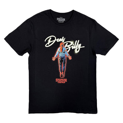 Black - Front - Stranger Things Unisex Adult Dear Billy T-Shirt