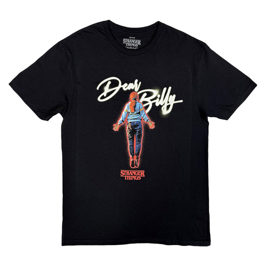 Black - Front - Stranger Things Unisex Adult Dear Billy T-Shirt