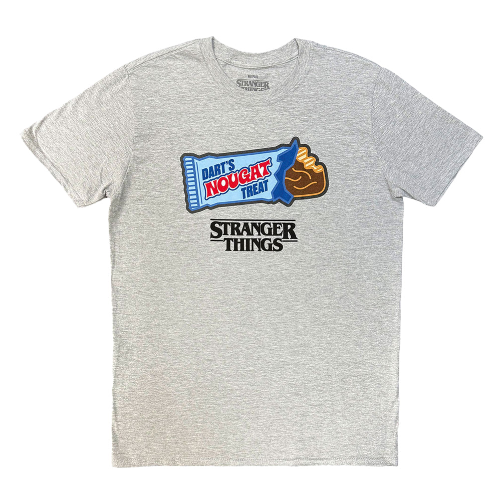 Grey - Front - Stranger Things Unisex Adult Darts Treat T-Shirt