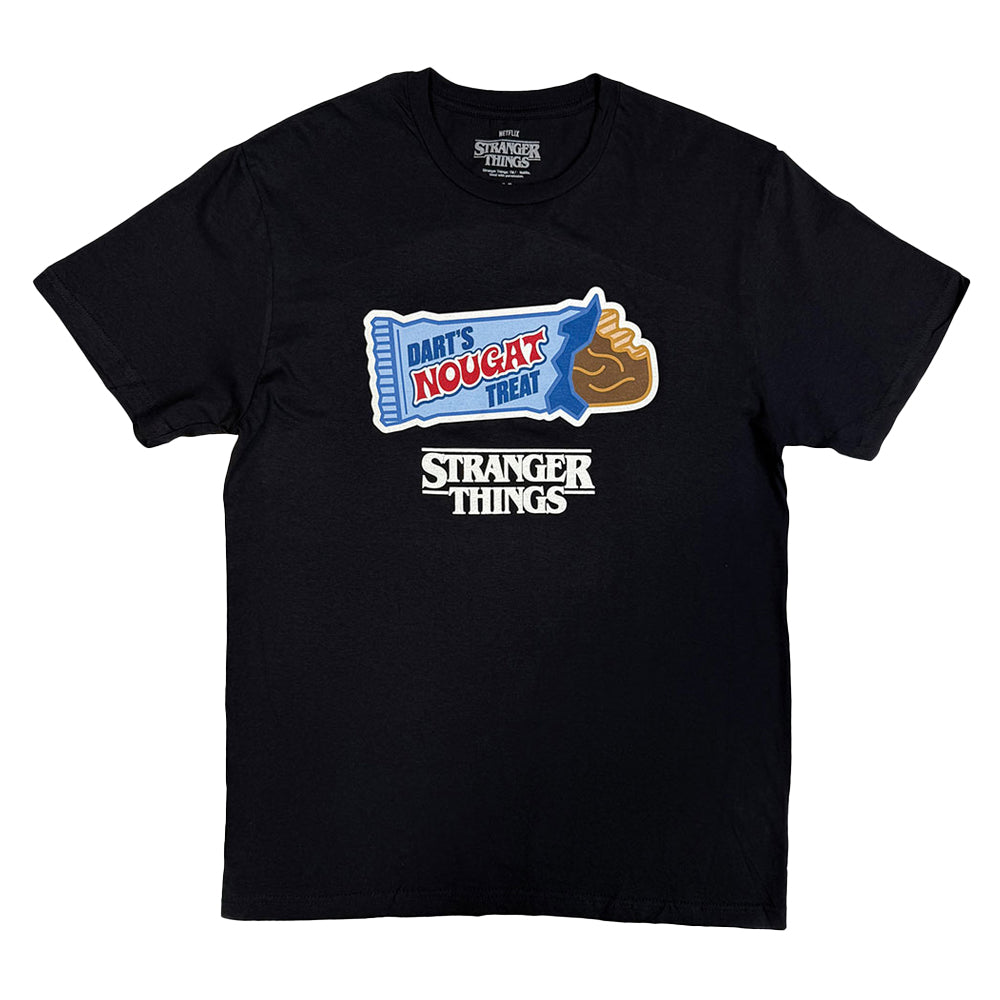 Black - Front - Stranger Things Unisex Adult Darts Treat T-Shirt