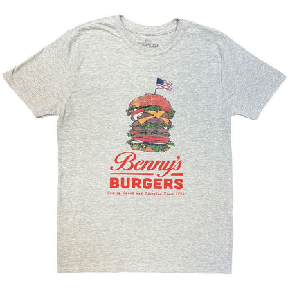 Grey - Front - Stranger Things Unisex Adult Bennys Burger T-Shirt