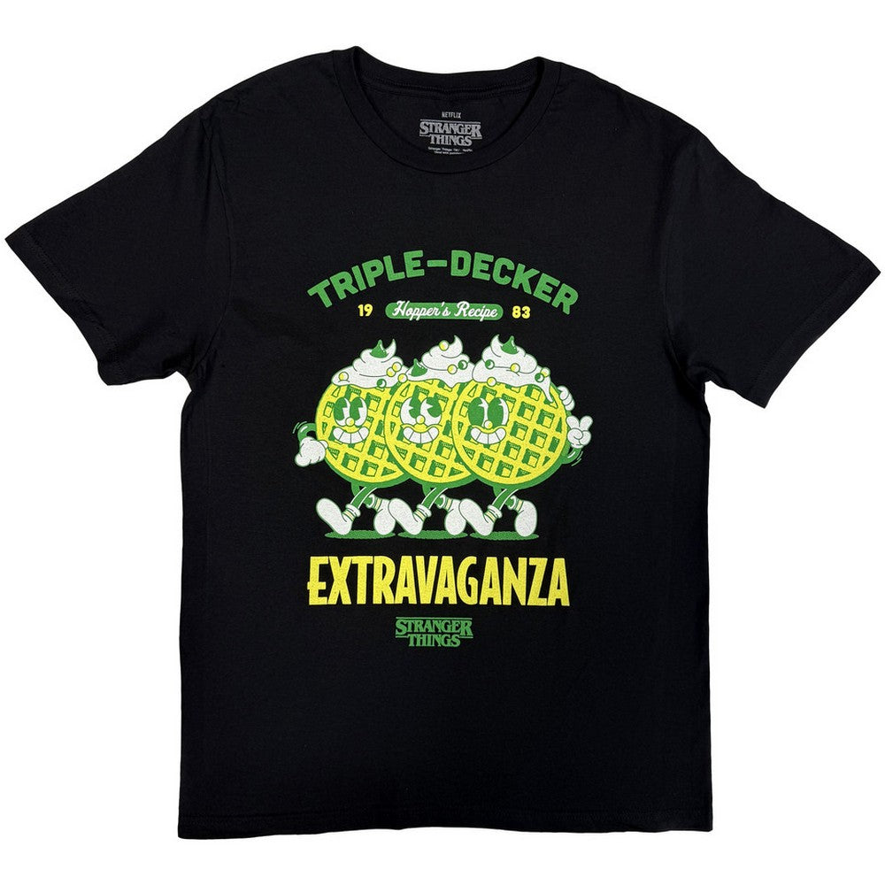 Black - Front - Stranger Things Unisex Adult Ahoy Now Available T-Shirt