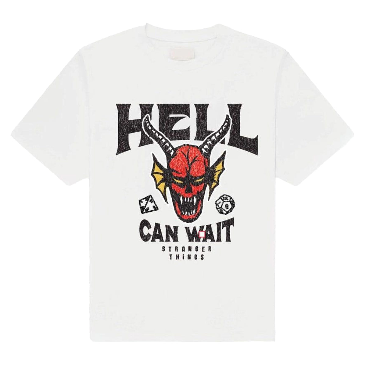 White - Front - Stranger Things Unisex Adult Hell Can Wait T-Shirt