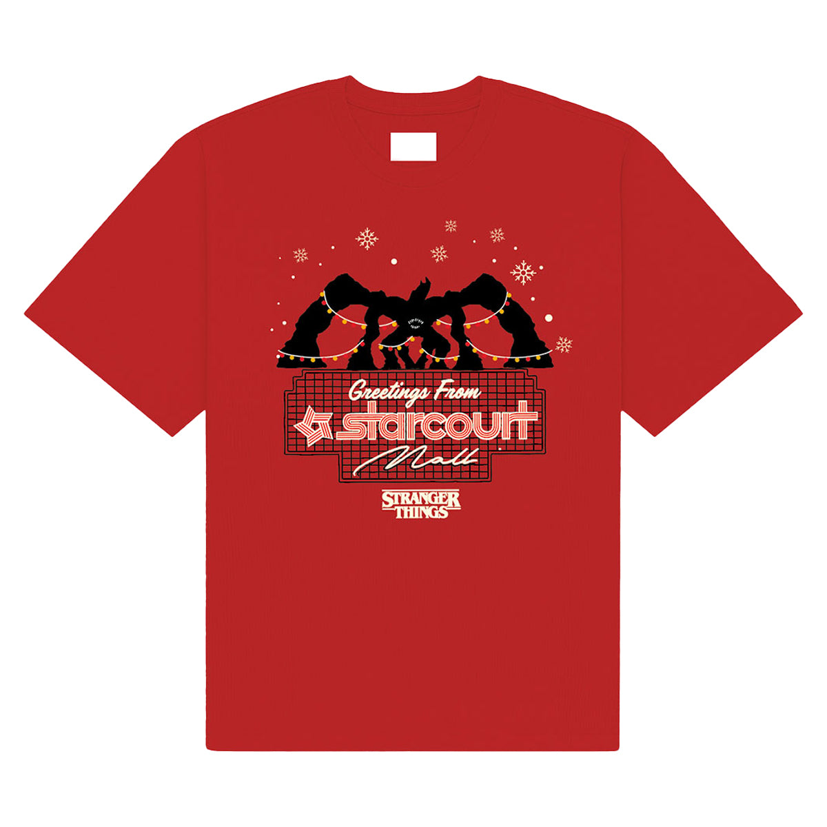 Red - Front - Stranger Things Unisex Adult Greetings From Starcourt T-Shirt