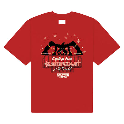 Red - Front - Stranger Things Unisex Adult Greetings From Starcourt T-Shirt