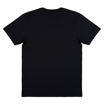 Black - Back - Stranger Things Unisex Adult Christmas Lights Logo T-Shirt