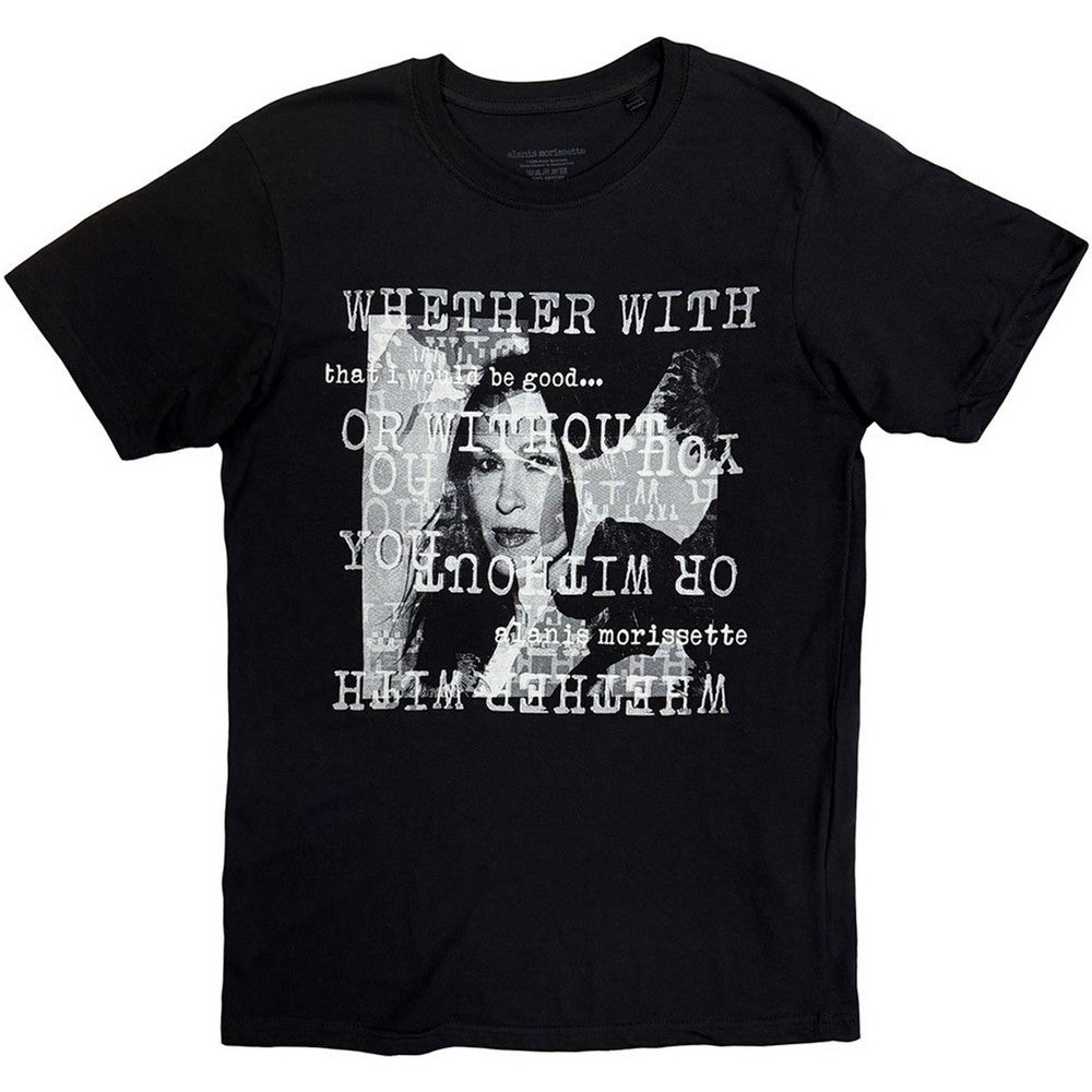 Black - Front - Alanis Morissette Unisex Adult Whether With T-Shirt