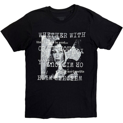 Black - Front - Alanis Morissette Unisex Adult Whether With T-Shirt