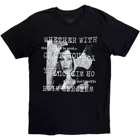 Black - Front - Alanis Morissette Unisex Adult Whether With T-Shirt
