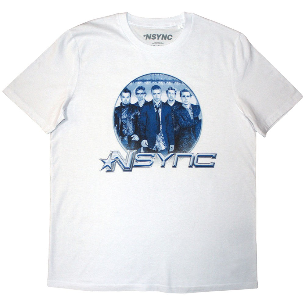 White - Front - NSYNC Unisex Adult Band T-Shirt