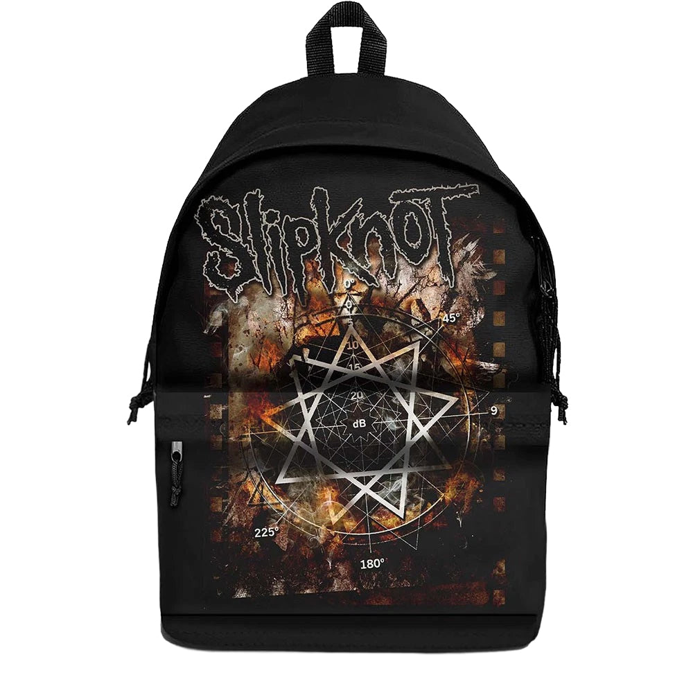 Black - Front - Slipknot Pentagram Backpack