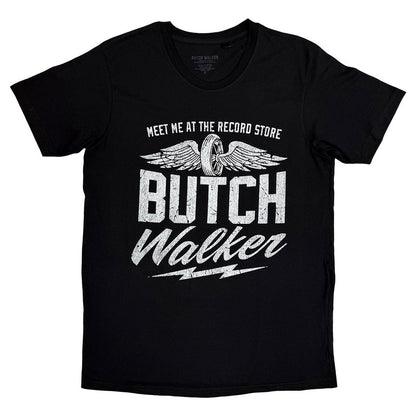 Black - Front - Butch Walker Unisex Adult Wheels & Wings T-Shirt
