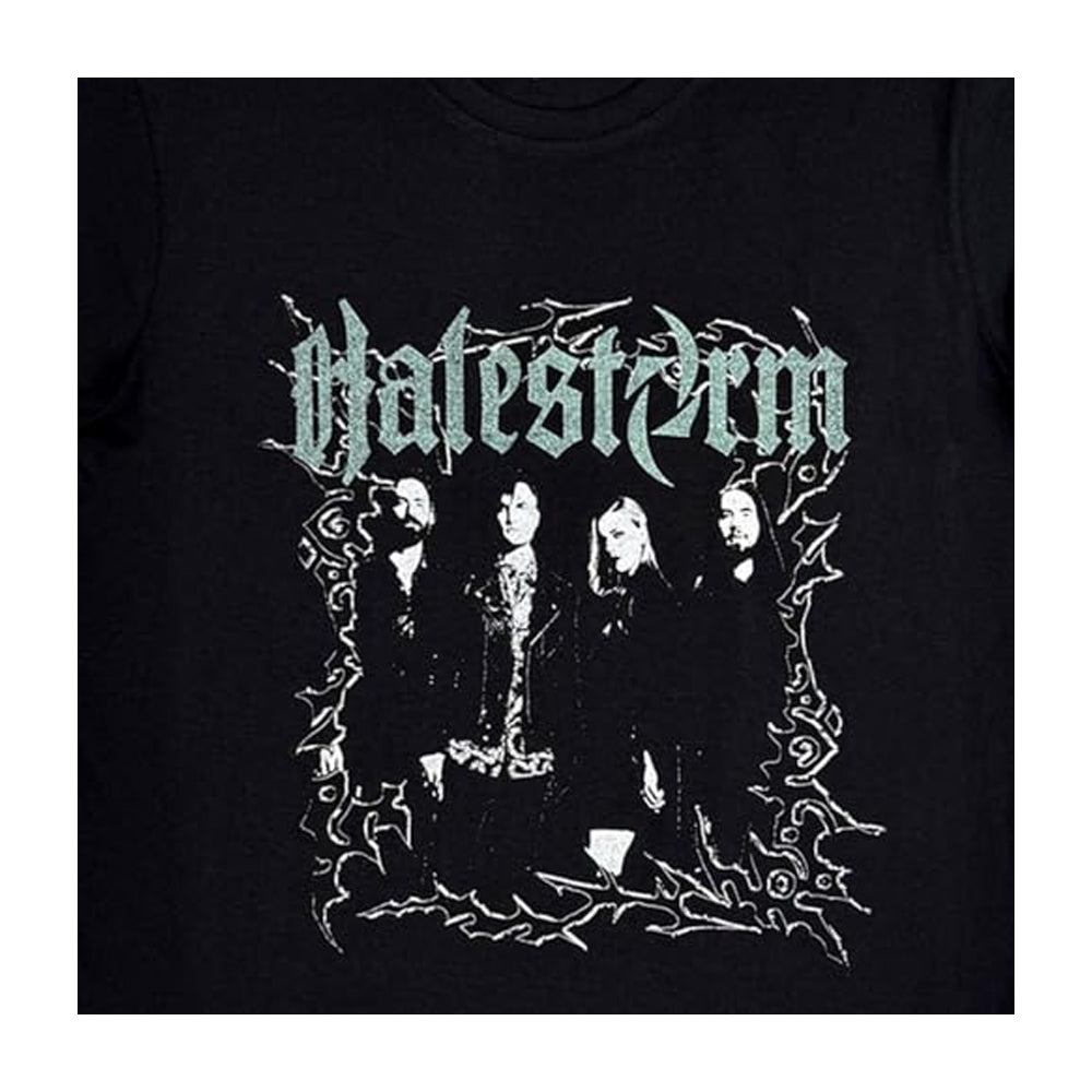 Black - Back - Halestorm Unisex Adult Jagged Frame T-Shirt