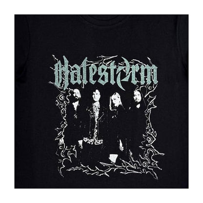 Black - Back - Halestorm Unisex Adult Jagged Frame T-Shirt