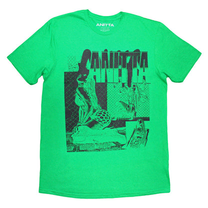 Green - Front - Anitta Unisex Adult Collage T-Shirt