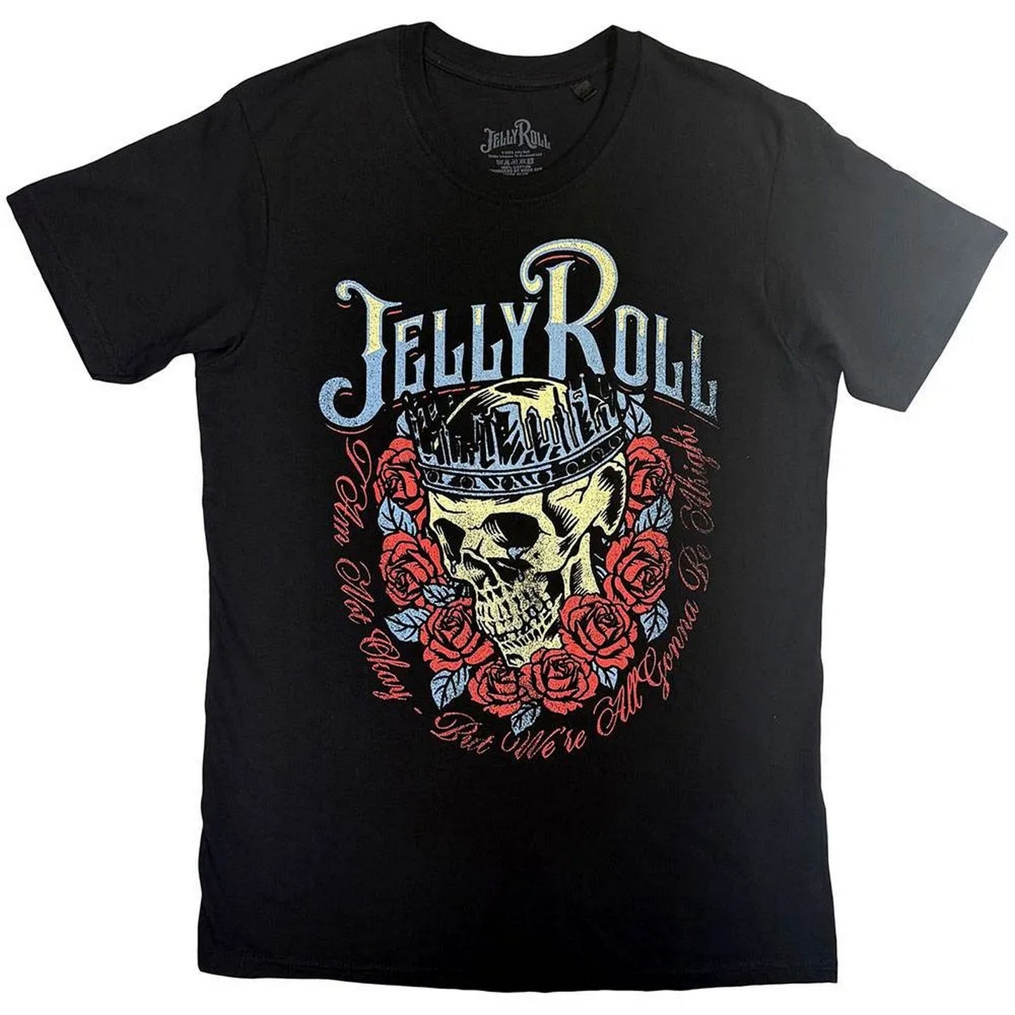 Black - Front - Jelly Roll Unisex Adult Save Me Neon T-Shirt