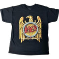 Black-Gold - Front - Slayer Childrens-Kids Eagle T-Shirt