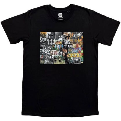 Black - Front - The Beatles Unisex Adult Montage T-Shirt