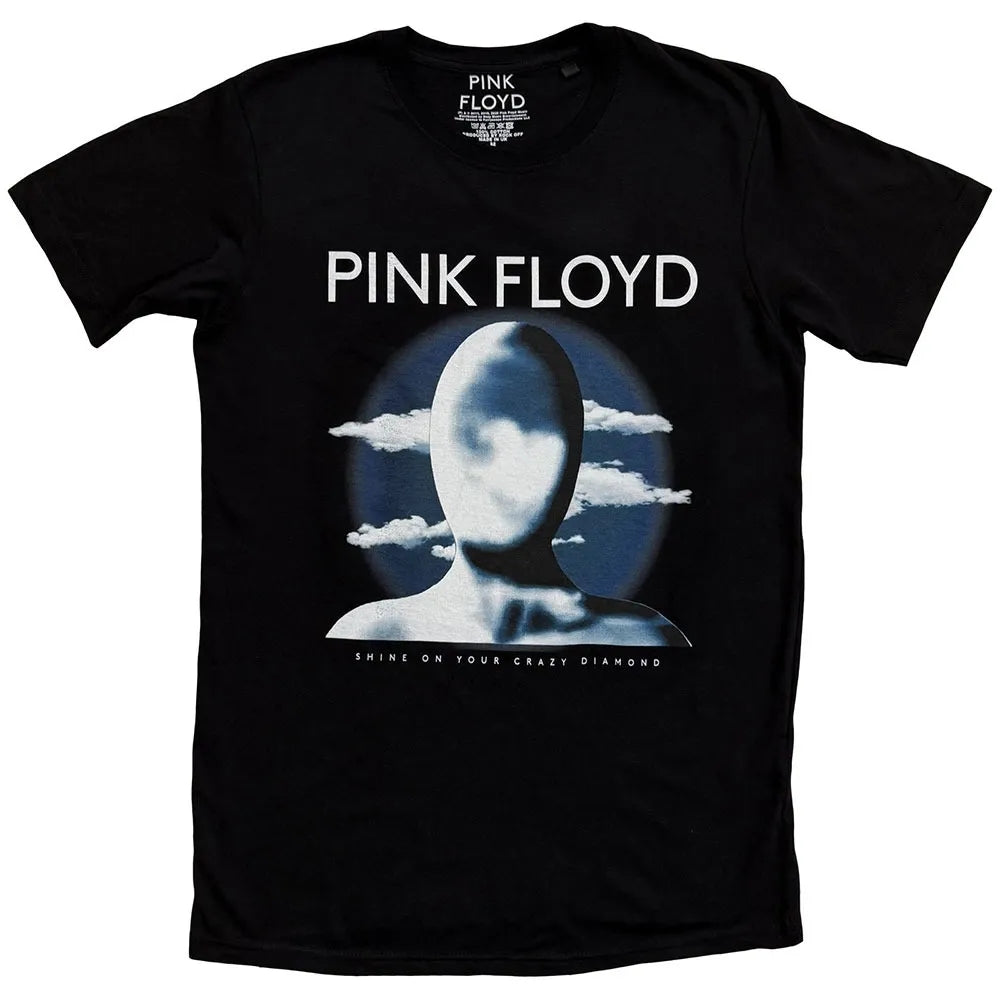 Black - Front - Pink Floyd Unisex Adult Clouds T-Shirt