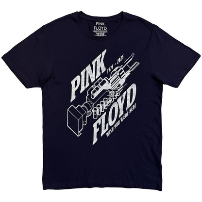 Navy Blue - Front - Pink Floyd Unisex Adult Robot Hands T-Shirt