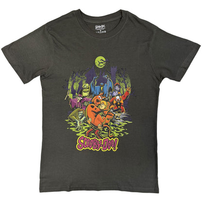 Charcoal Grey - Front - Scooby Doo Unisex Adult Zombie T-Shirt