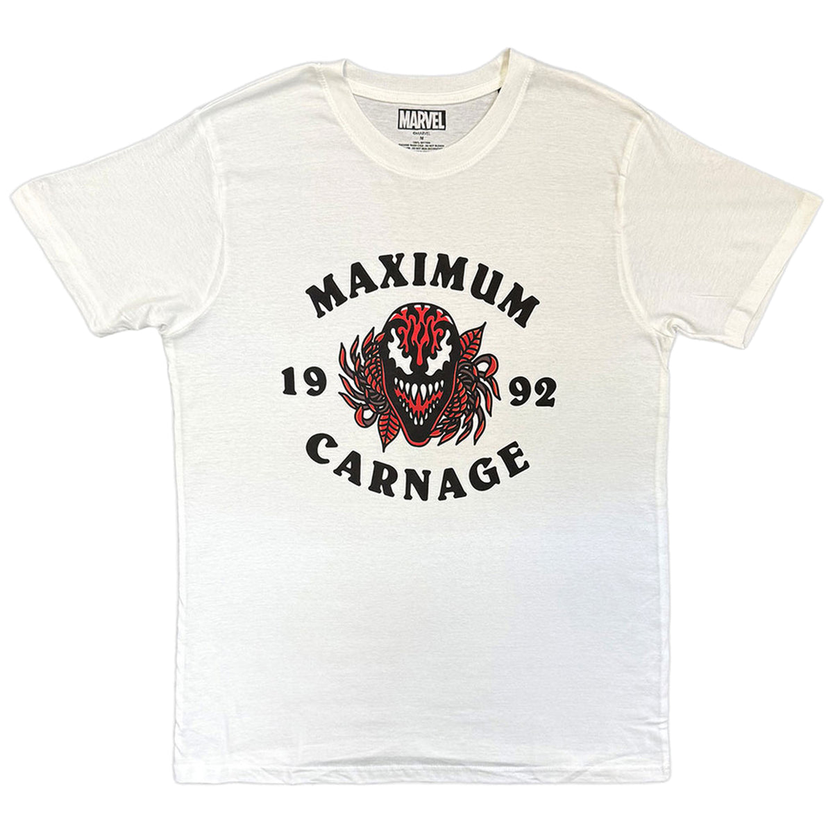 White - Front - Marvel Comics Unisex Adult Maximum Carnage T-Shirt