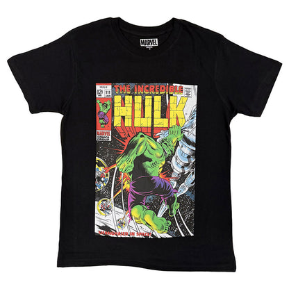Black - Front - Marvel Comics Unisex Adult In Space Hulk T-Shirt