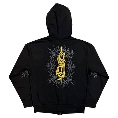 Black - Back - Slipknot Unisex Adult The End, So Far Tribal-S Band Hoodie
