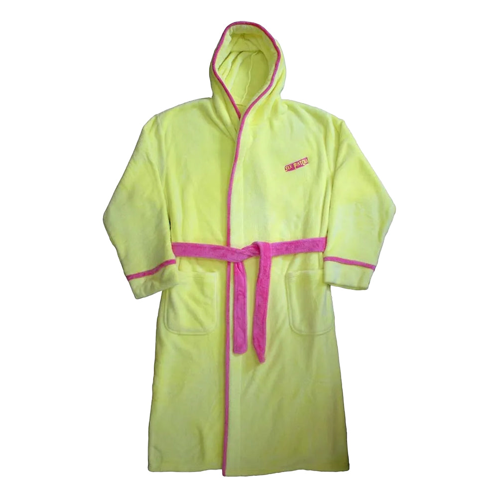 Yellow - Front - Sex Pistols Unisex Adult Never Mind The Bollox Original Album Bath Robe