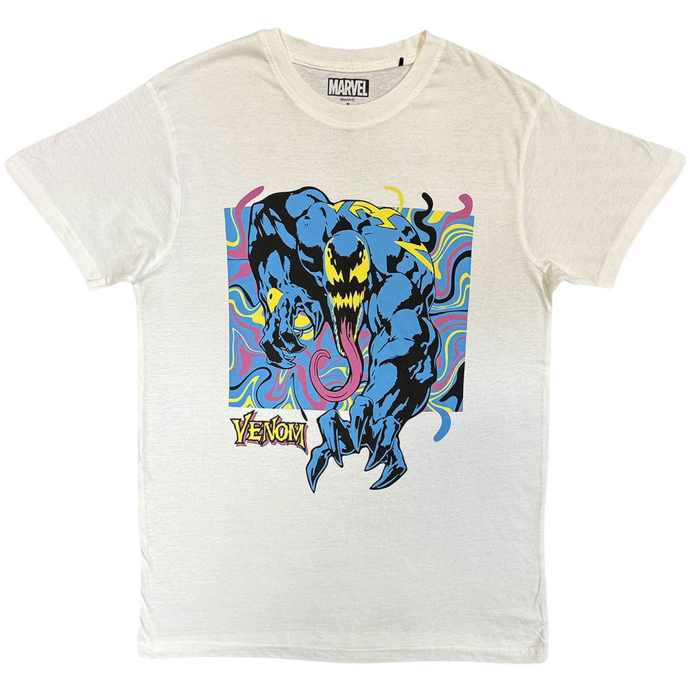 White - Front - Venom Unisex Adult Psych Crawl T-Shirt