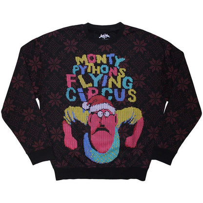 Black - Front - Monty Python Unisex Adult Flying Circus Grumpy Elf Sweatshirt
