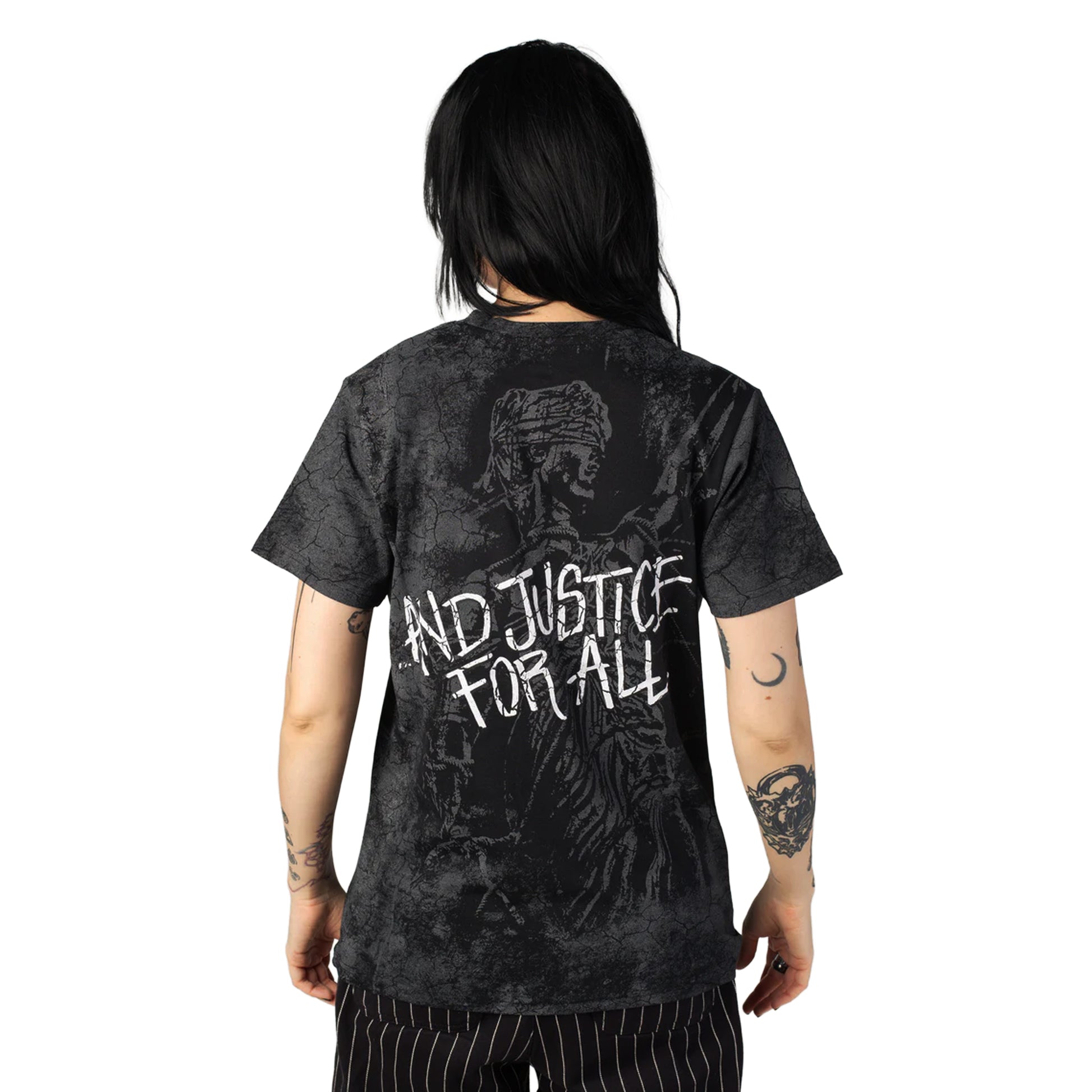 Black - Lifestyle - Metallica Unisex Adult And Justice For All Washed T-Shirt