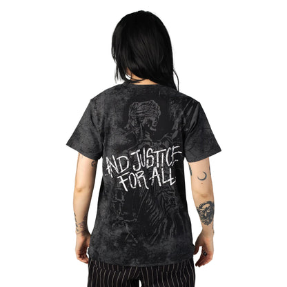 Black - Lifestyle - Metallica Unisex Adult And Justice For All Washed T-Shirt