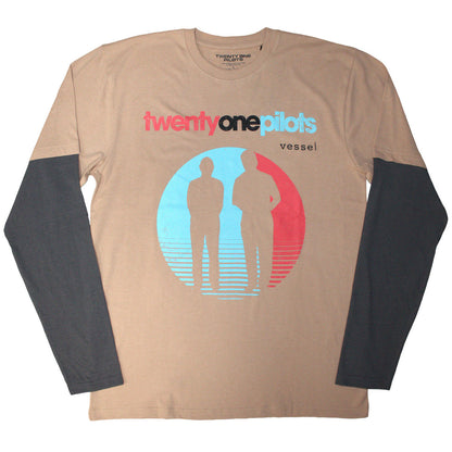Grey - Front - Twenty One Pilots Unisex Adult Layered Long-Sleeved T-Shirt